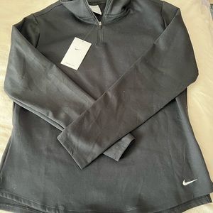 NWT black nike quarter zip